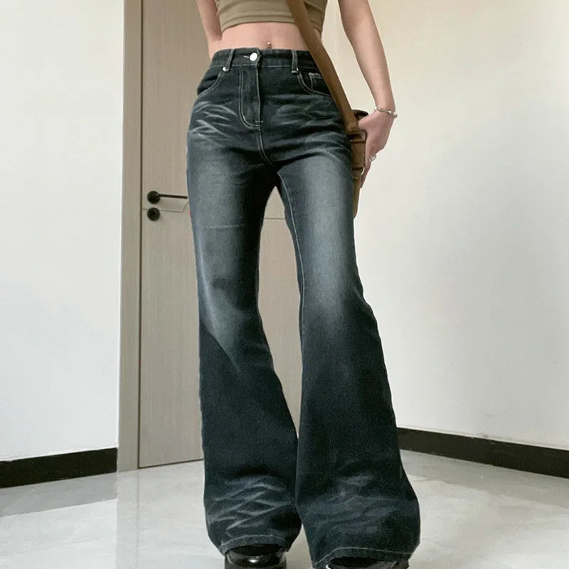 Denim Flare Pants