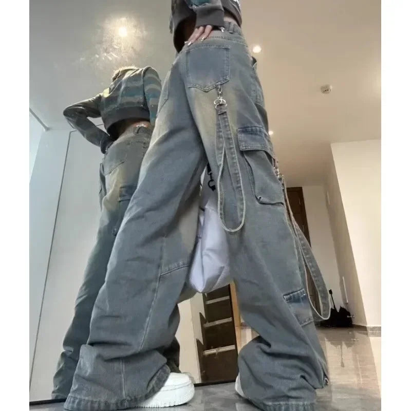 Spliced Cargo Jeans