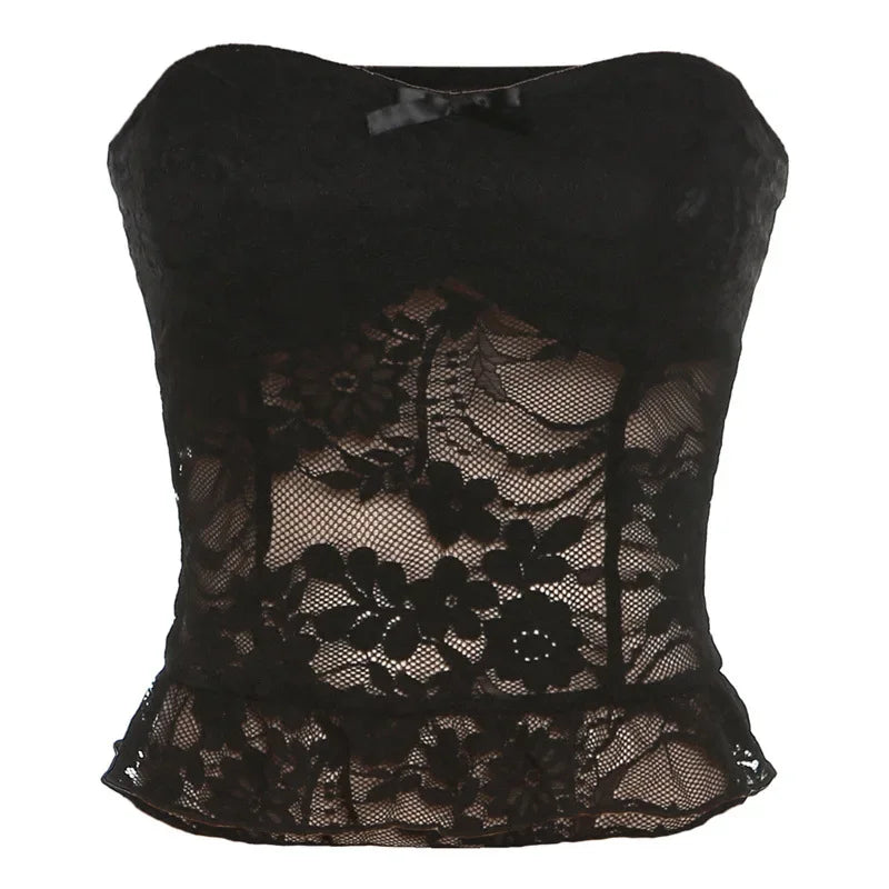 Lace Hook Wrap Vest