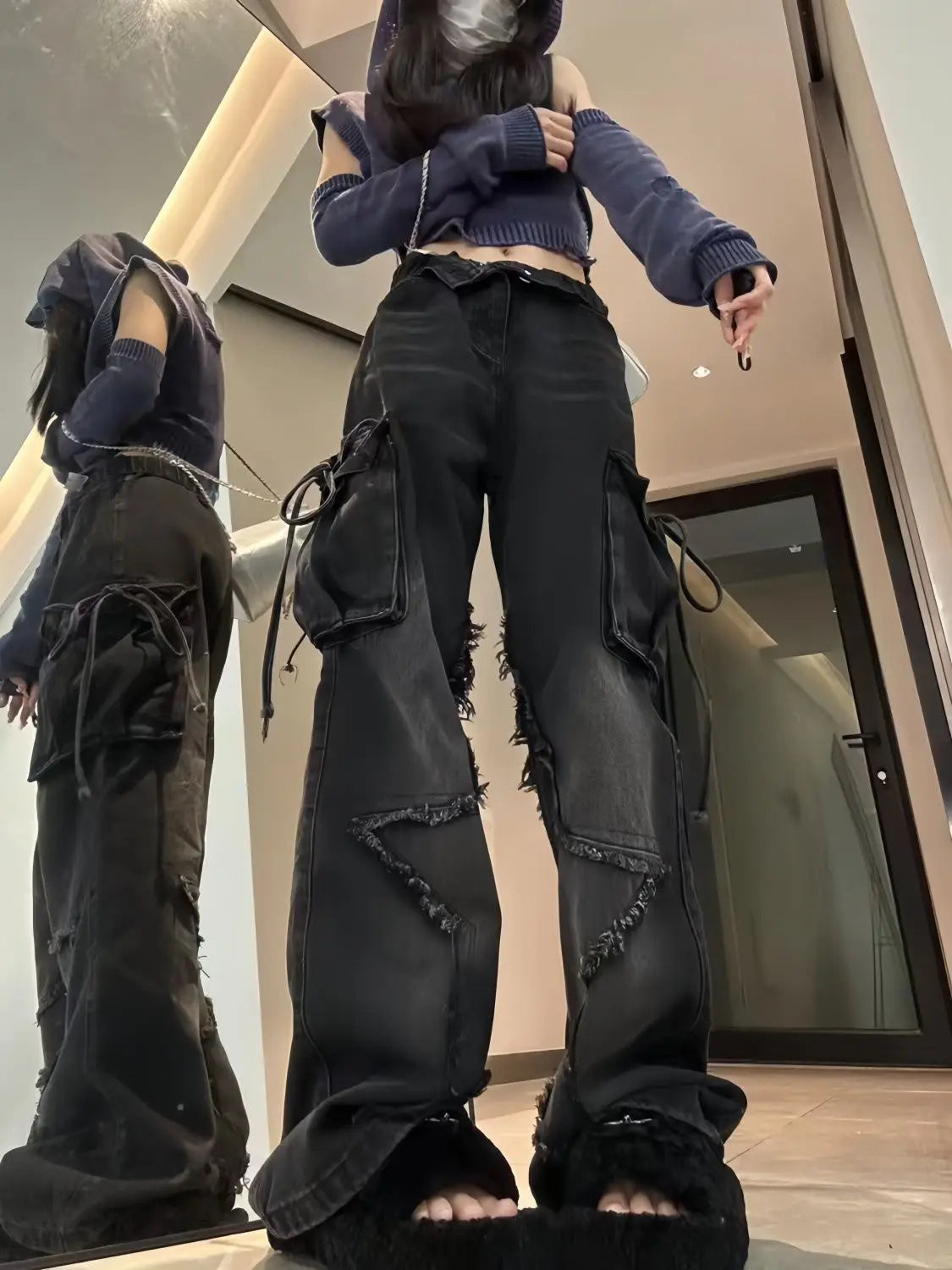 Retro Pentagram Jeans