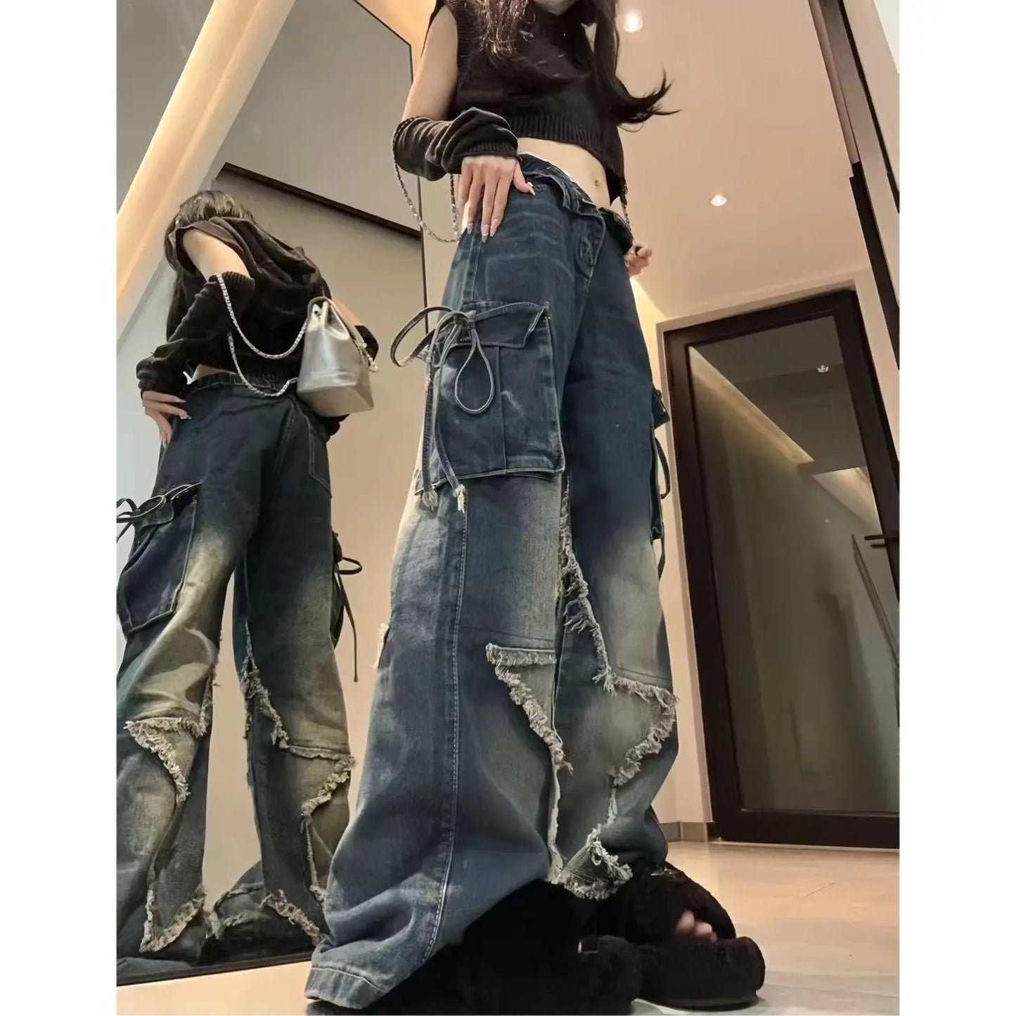 Retro Pentagram Jeans