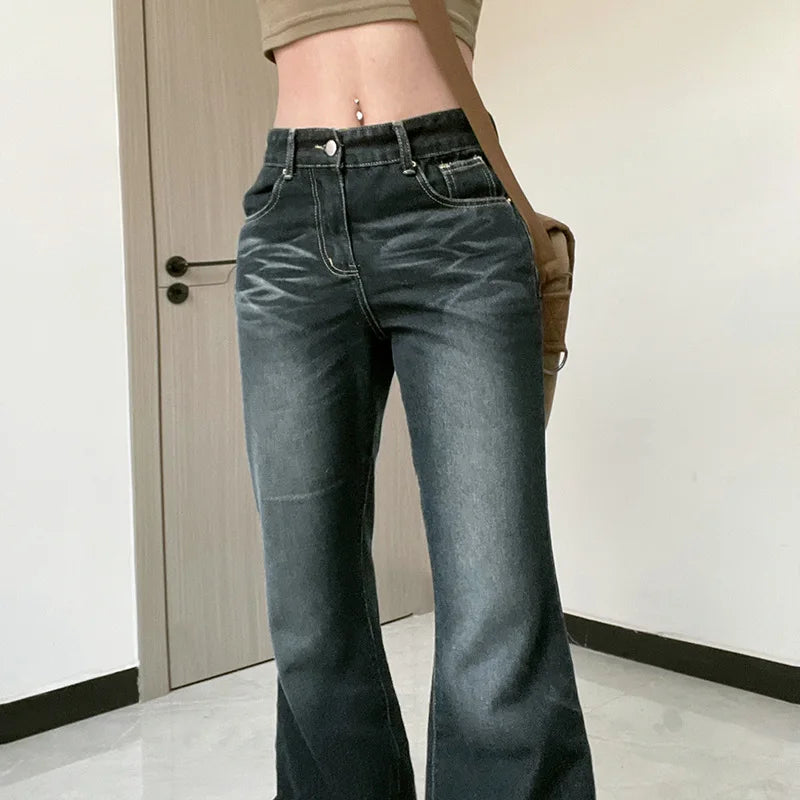 Denim Flare Pants