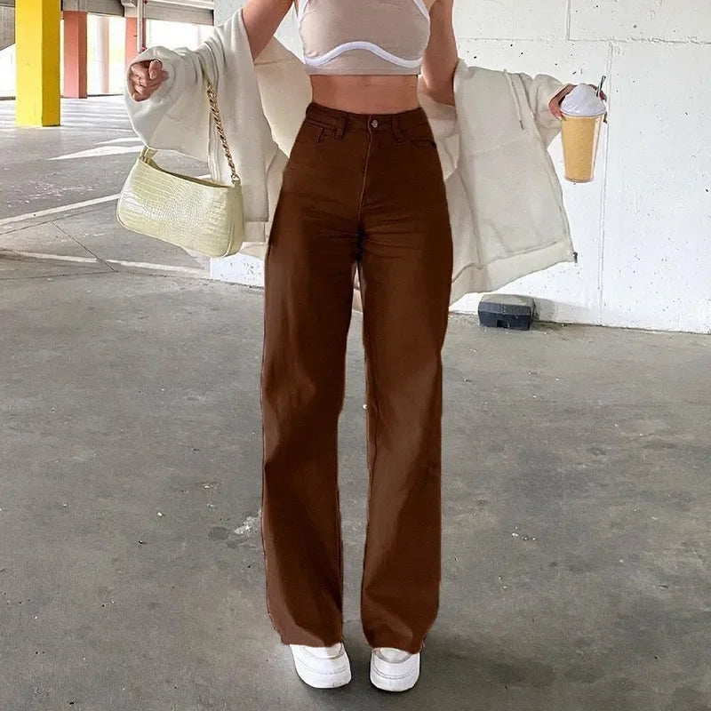High-Waist Denim Jeans