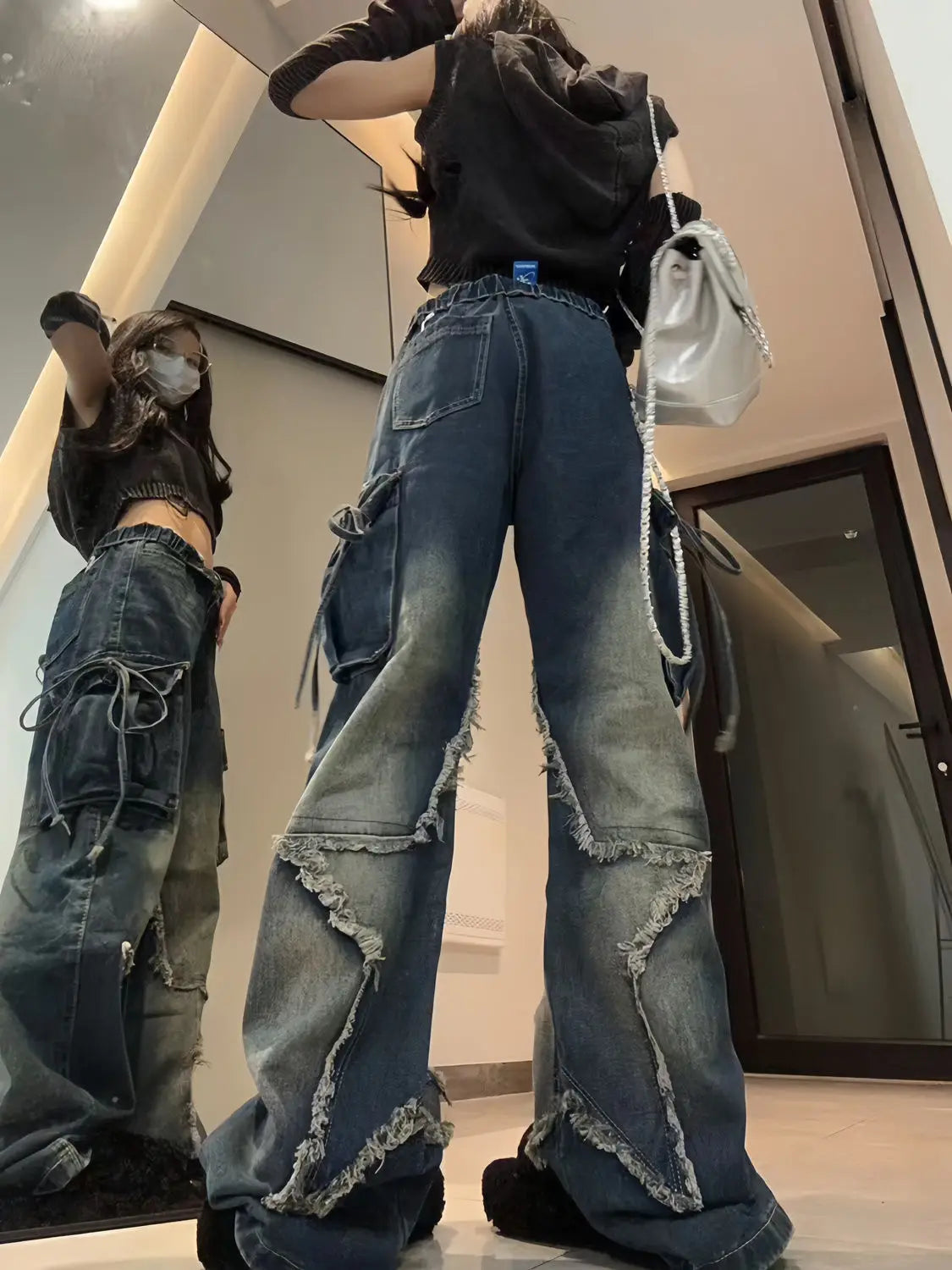 Retro Pentagram Jeans