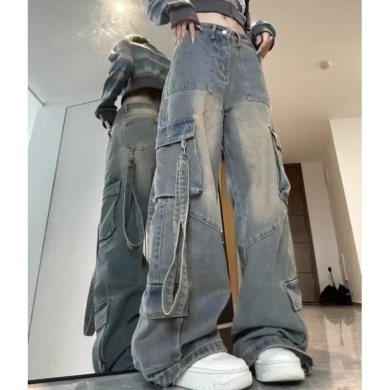 Spliced Cargo Jeans