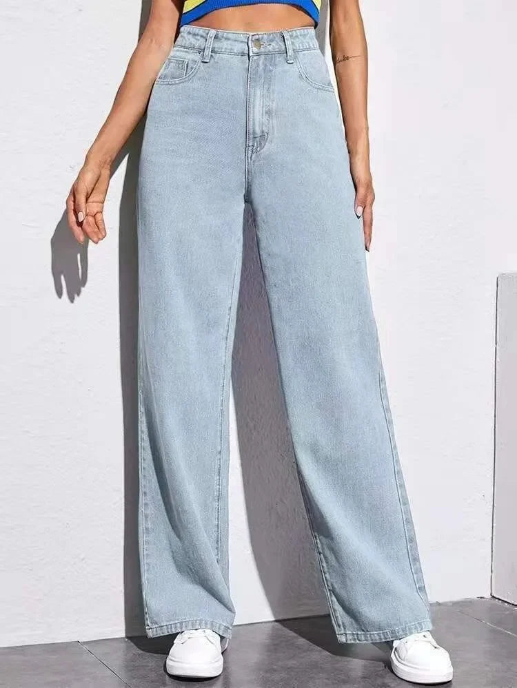 High-Waist Denim Jeans