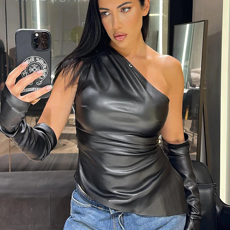 Leather Tank Top