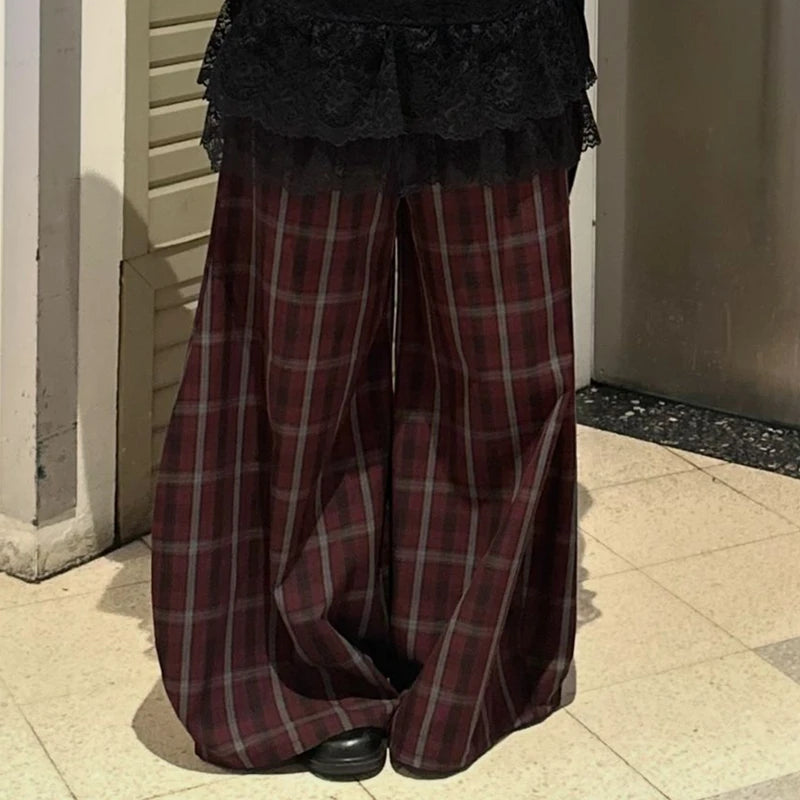 Plaid Baggy Pants