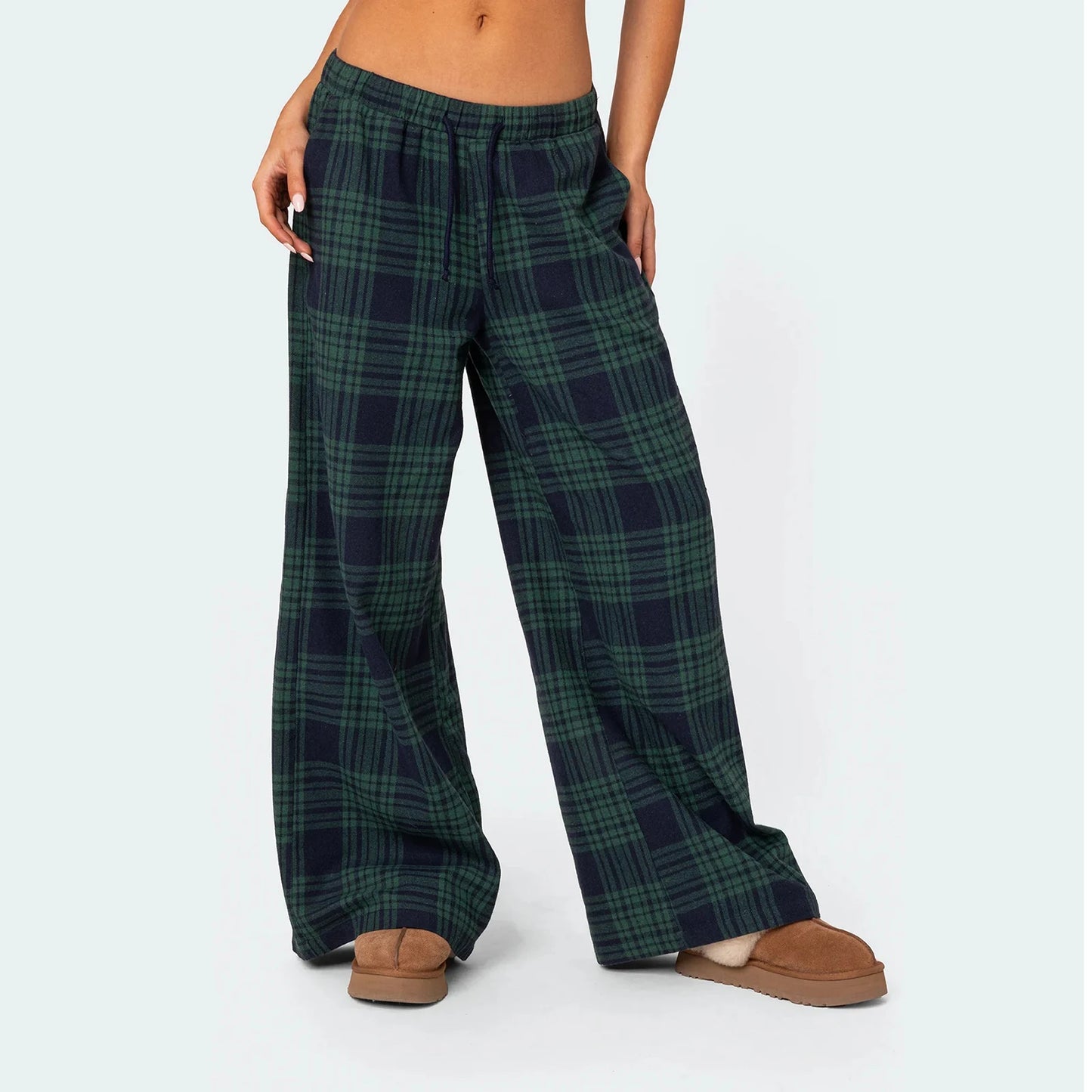 Plaid Baggy Pants