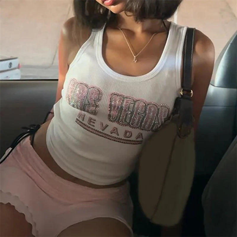 Rhinestone Tank Top
