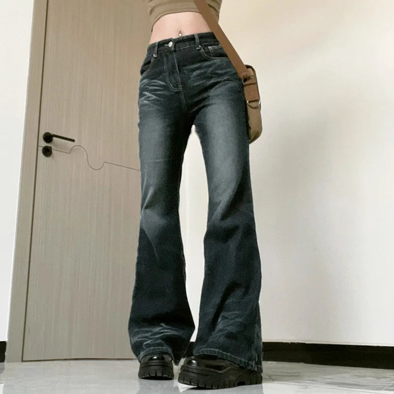 Denim Flare Pants