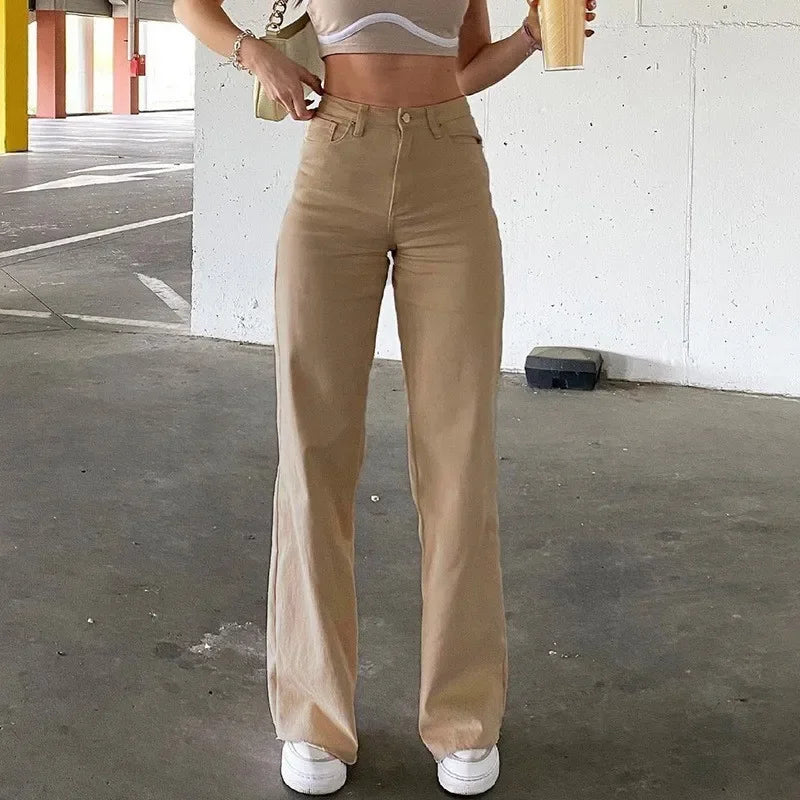 High-Waist Denim Jeans
