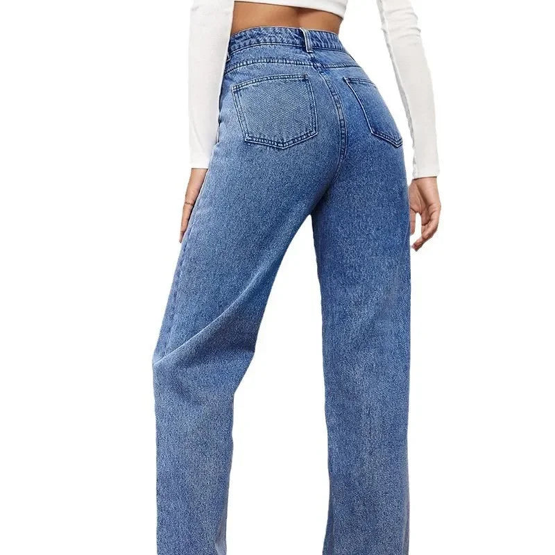 High-Waist Denim Jeans