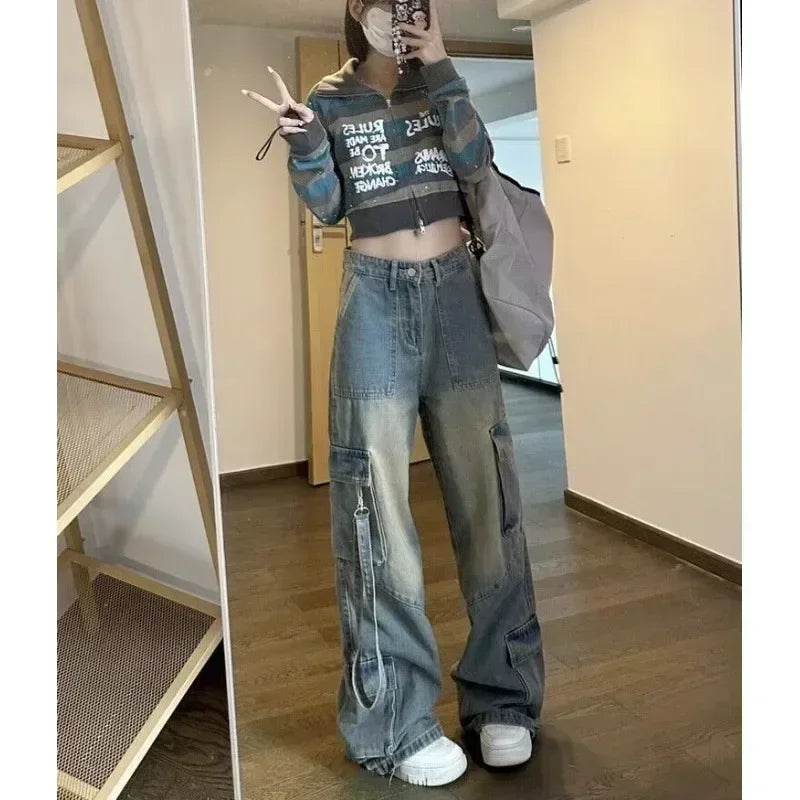 Spliced Cargo Jeans