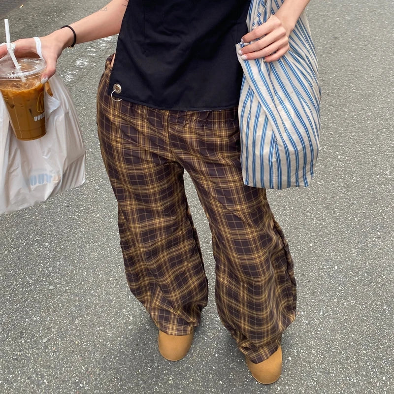 Plaid Baggy Pants