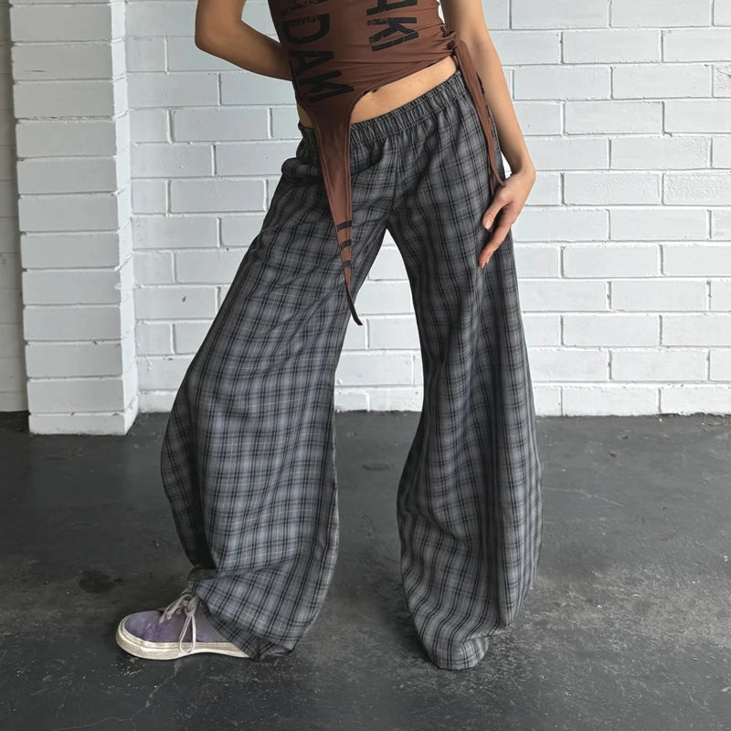 Plaid Baggy Pants