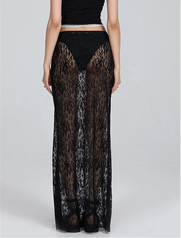 Lace Skirt  Floral Hollow Out