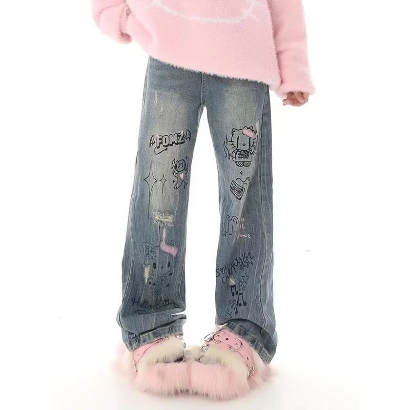 Jeans High Waist Wide Leg