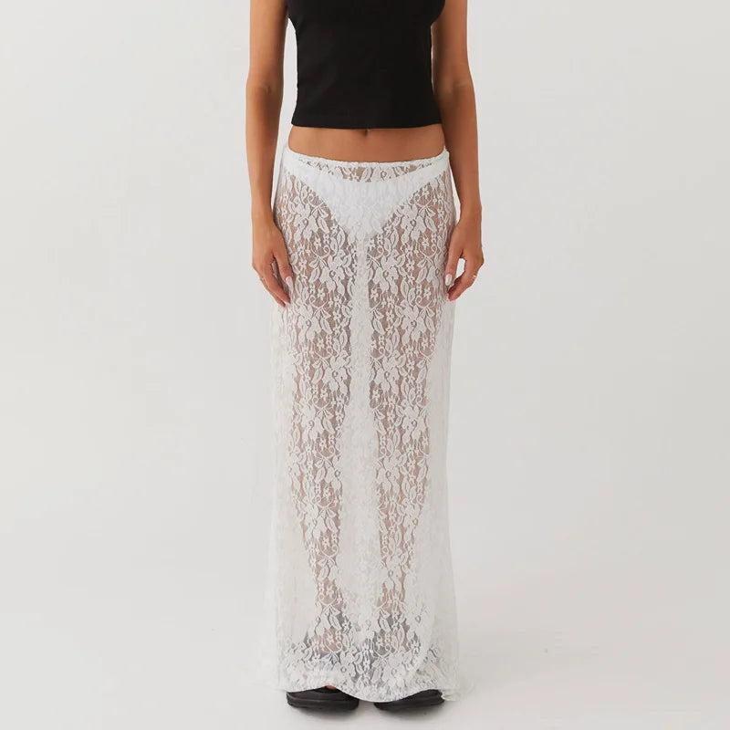 Lace Skirt  Floral Hollow Out