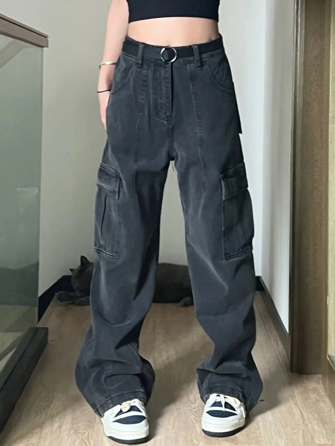 Demin Pants Loose Trousers