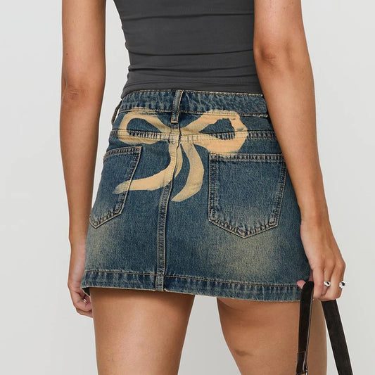 Denim Mini Skirt