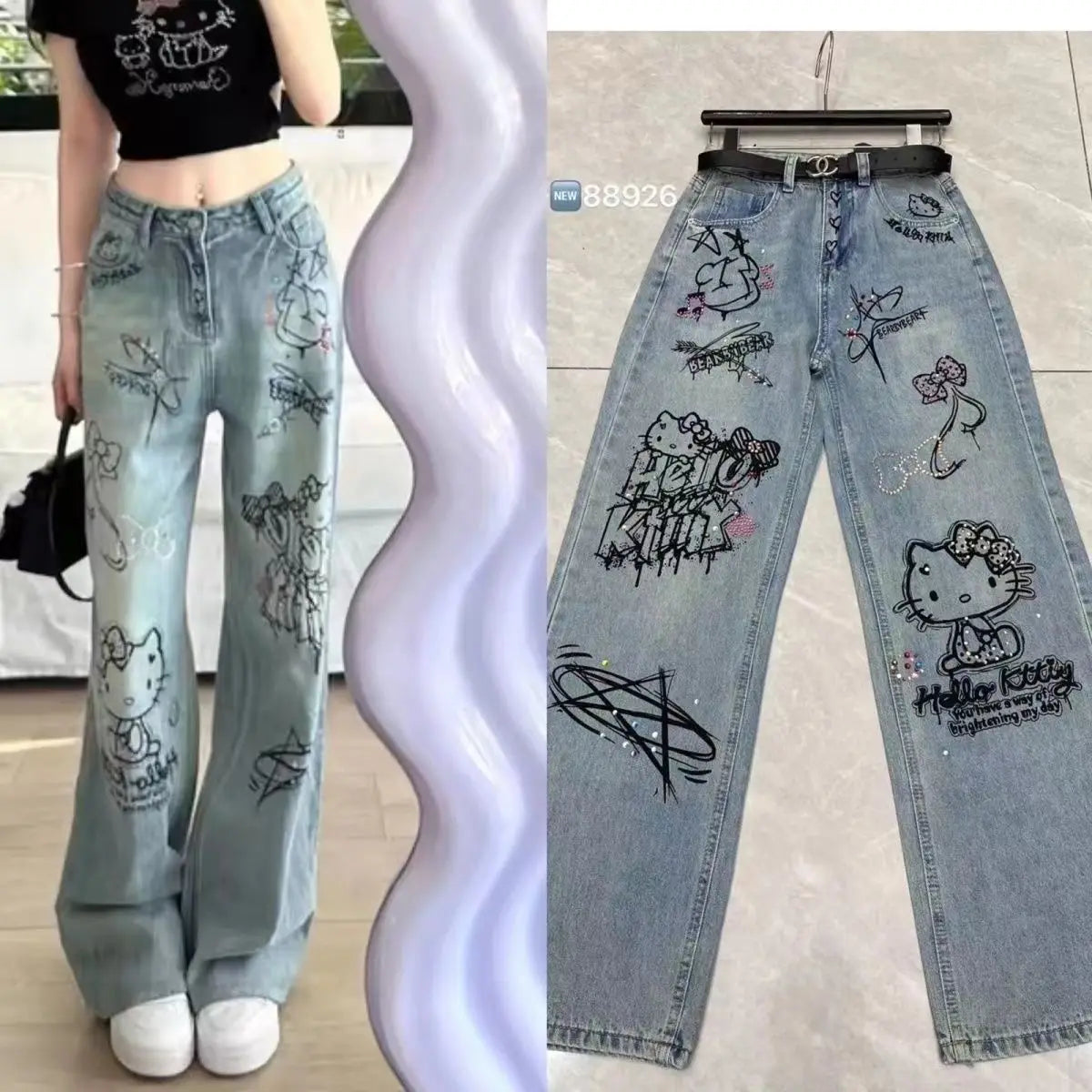 Jeans High Waist Wide Leg