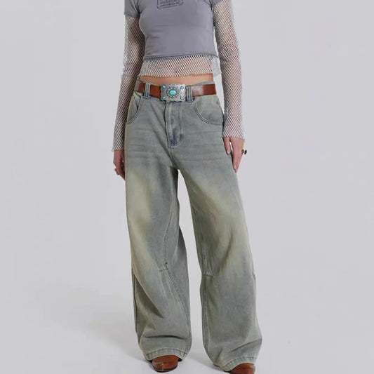Wide-Leg Street Denim