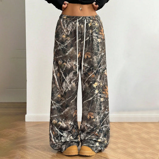Wide Leg Camo Pants
