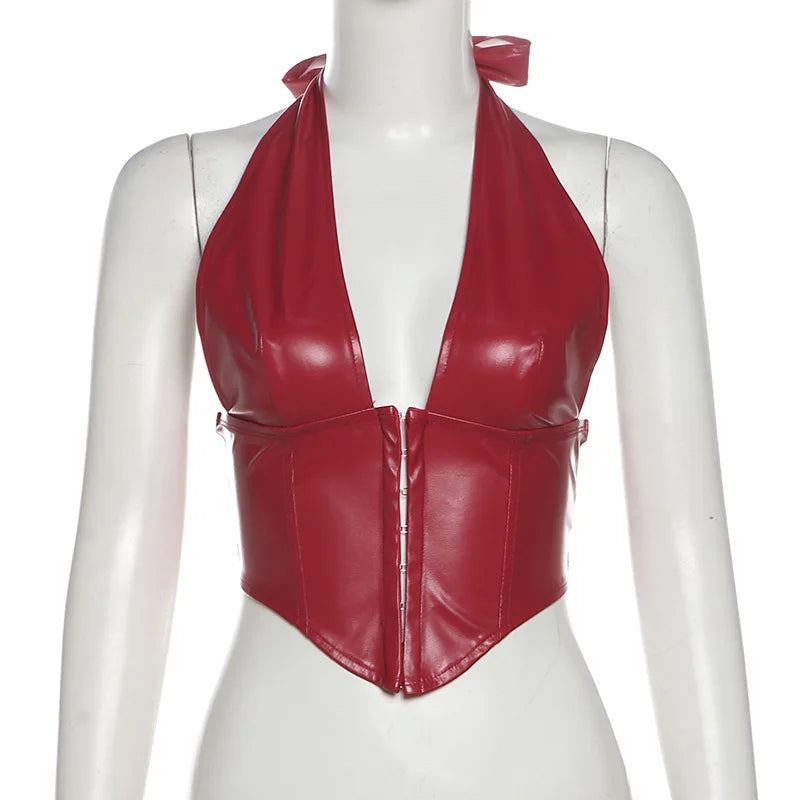 Leather Corset Top