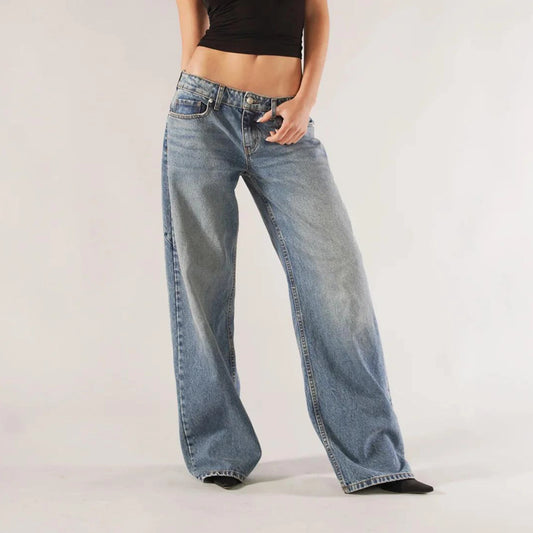 Low Waist Wide Leg Denim