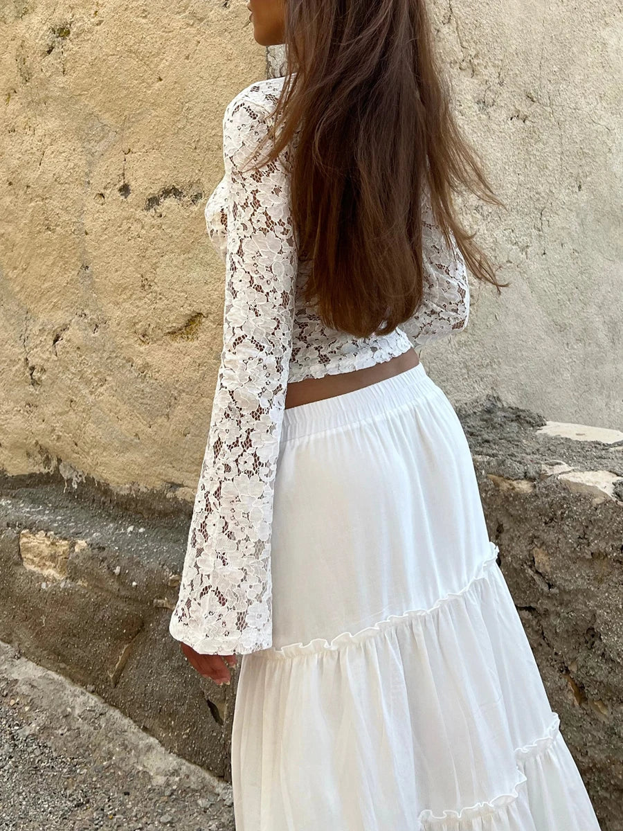 Lace Long Sleeve Top