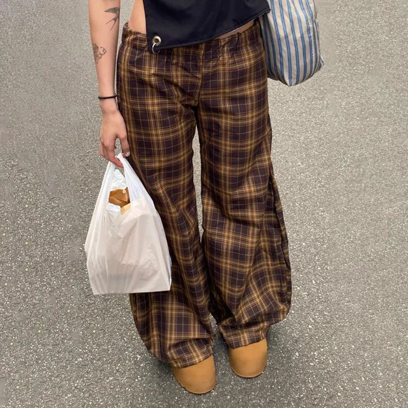 Plaid Baggy Pants