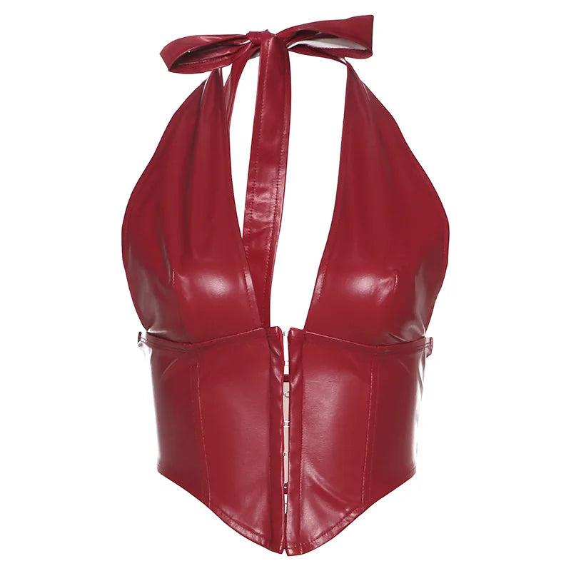 Leather Corset Top