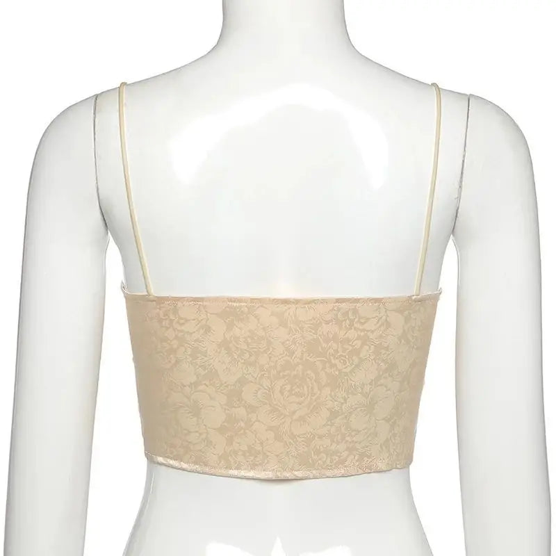 Lace-up Tender Tops Backless