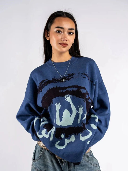 Patterned Knit Sweater